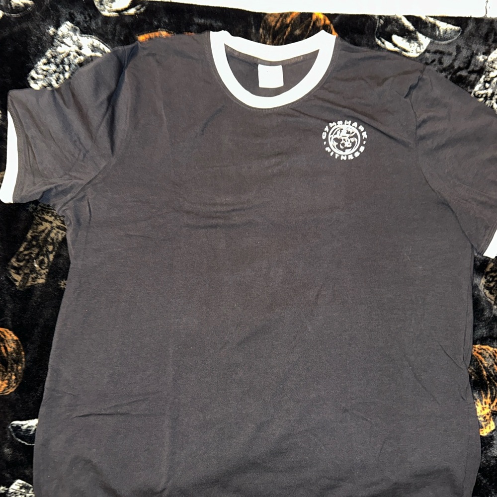 Gymshark Black Tee with White Trim